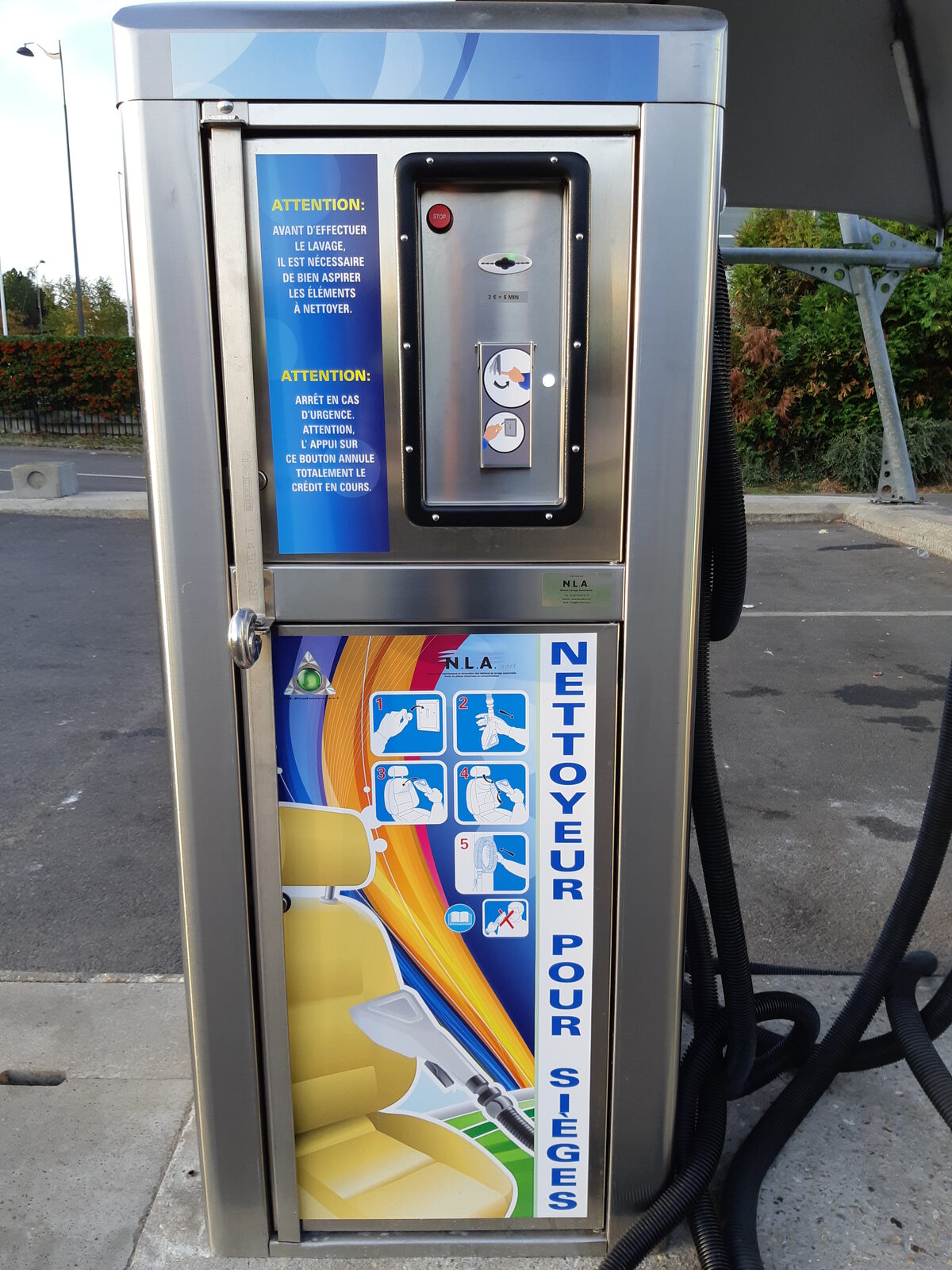 Vue d'ensemble station lavage auto - Réalisation Expertise Lavage Auto Buchelay