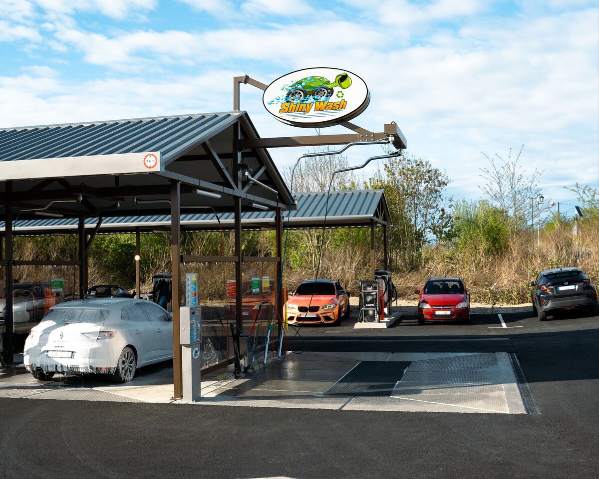 Piste de lavage haute pression découverte - Équipement Expertise Lavage Auto